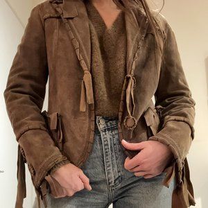 Vintage Suede Leather Jacket